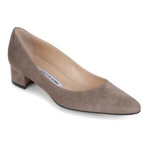 Manolo Blahnick Listony Heels in Taupe sz 37